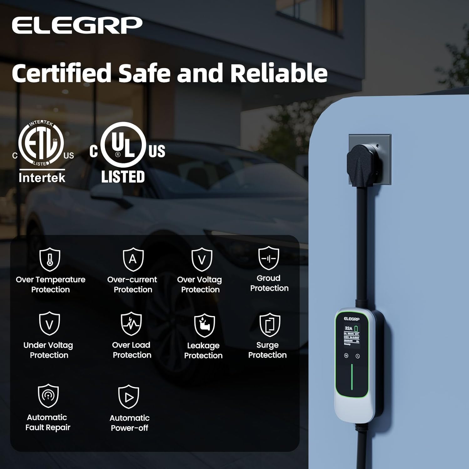 ELEGRP 32 Amp Portable Electri - đánh giá và giá Portable Ev Charger