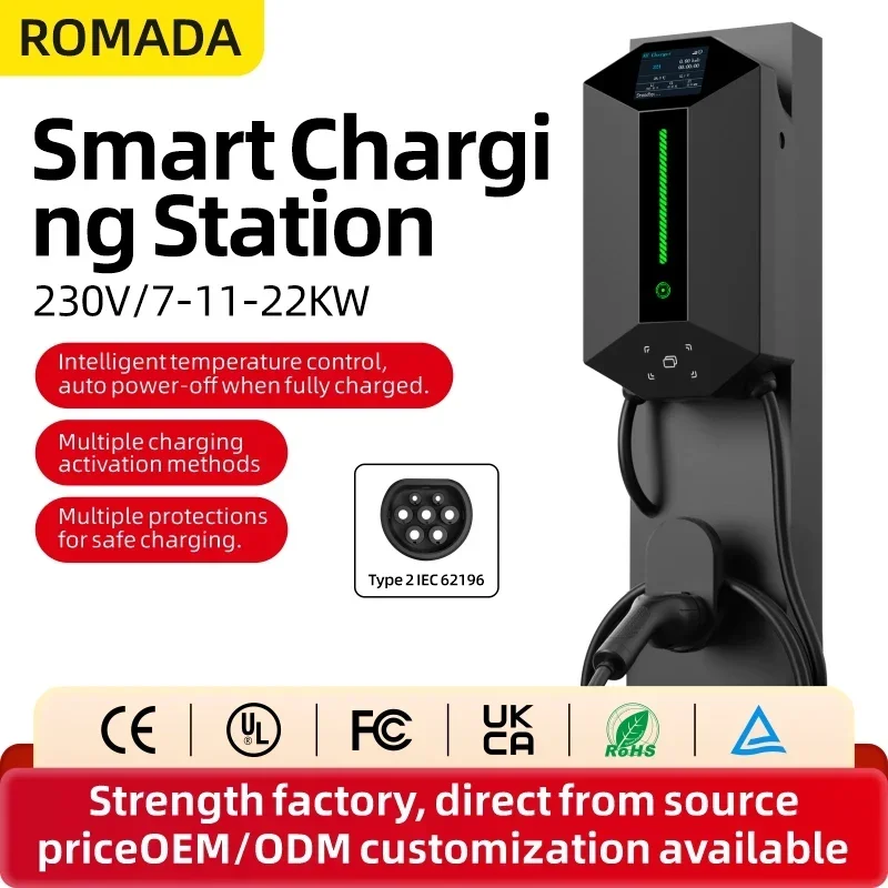 7KW 11KW 22KW ROMADA Home use  - đánh giá và giá Home Ev Charger