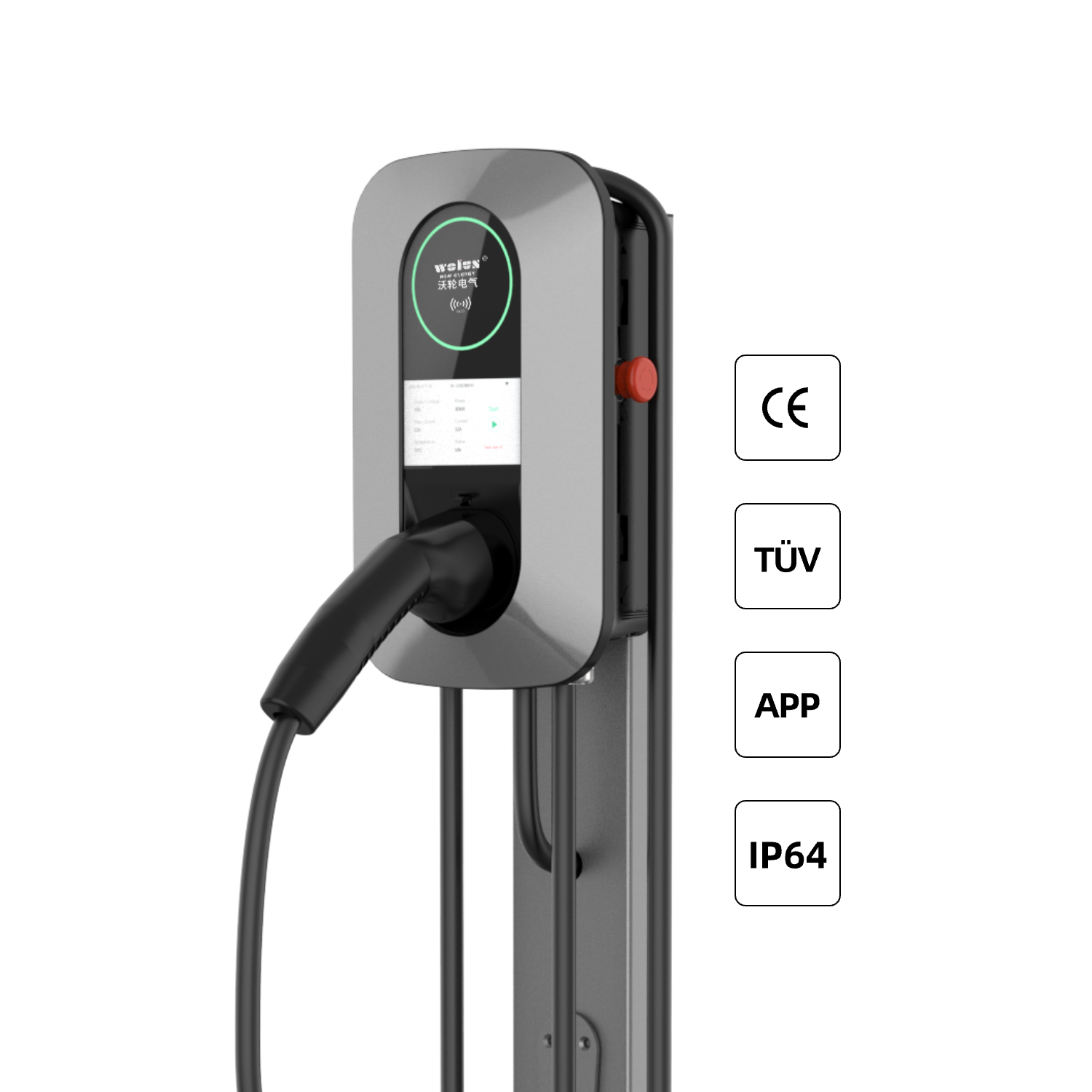 22kW AC Home Charging Pile Ev  - đánh giá và giá Ev Charging Pile