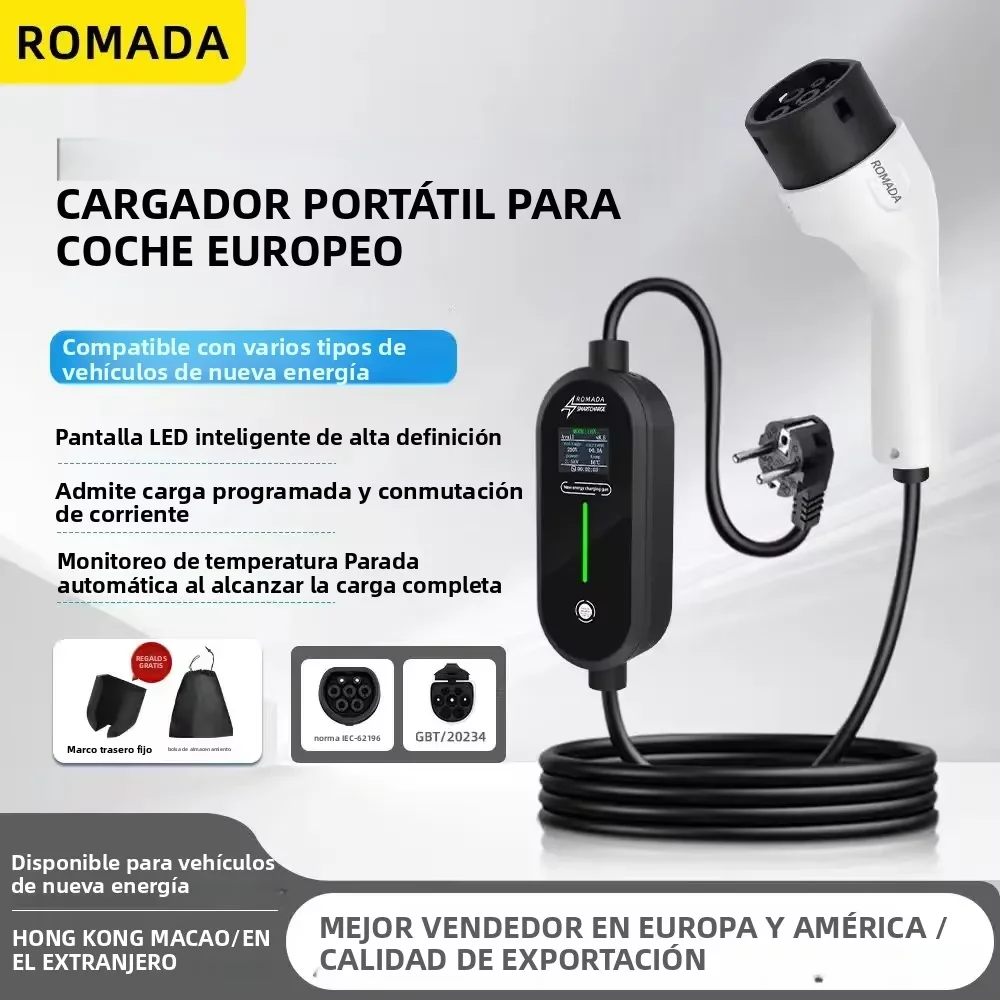 ROMADA 7KW 32A EV Portable Cha - đánh giá và giá Ev Charger Adapter