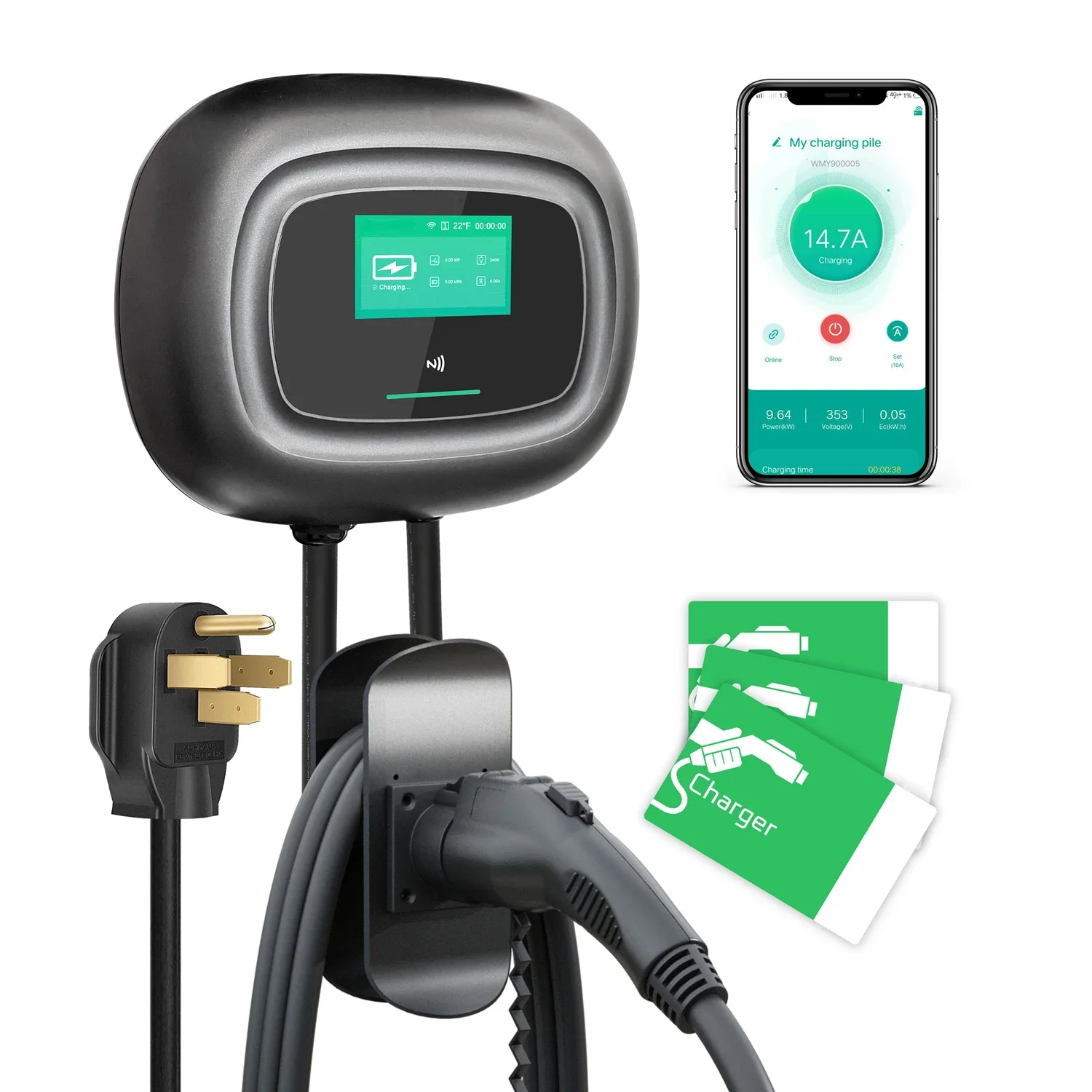 NEW Khons Wall-Mounted Electri - đánh giá và giá Wallbox Ev